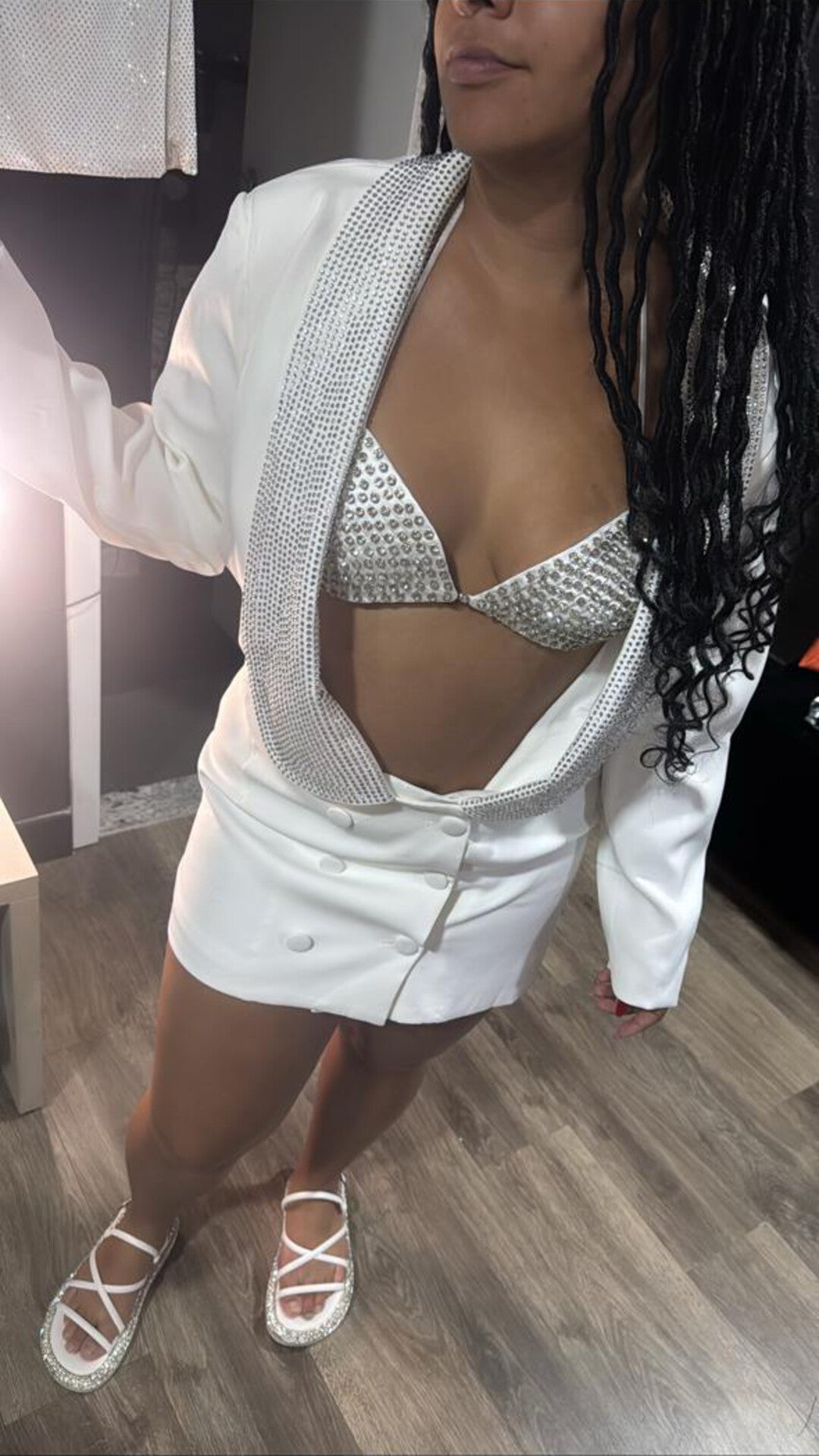 Blazer Strass + Abertura Costas