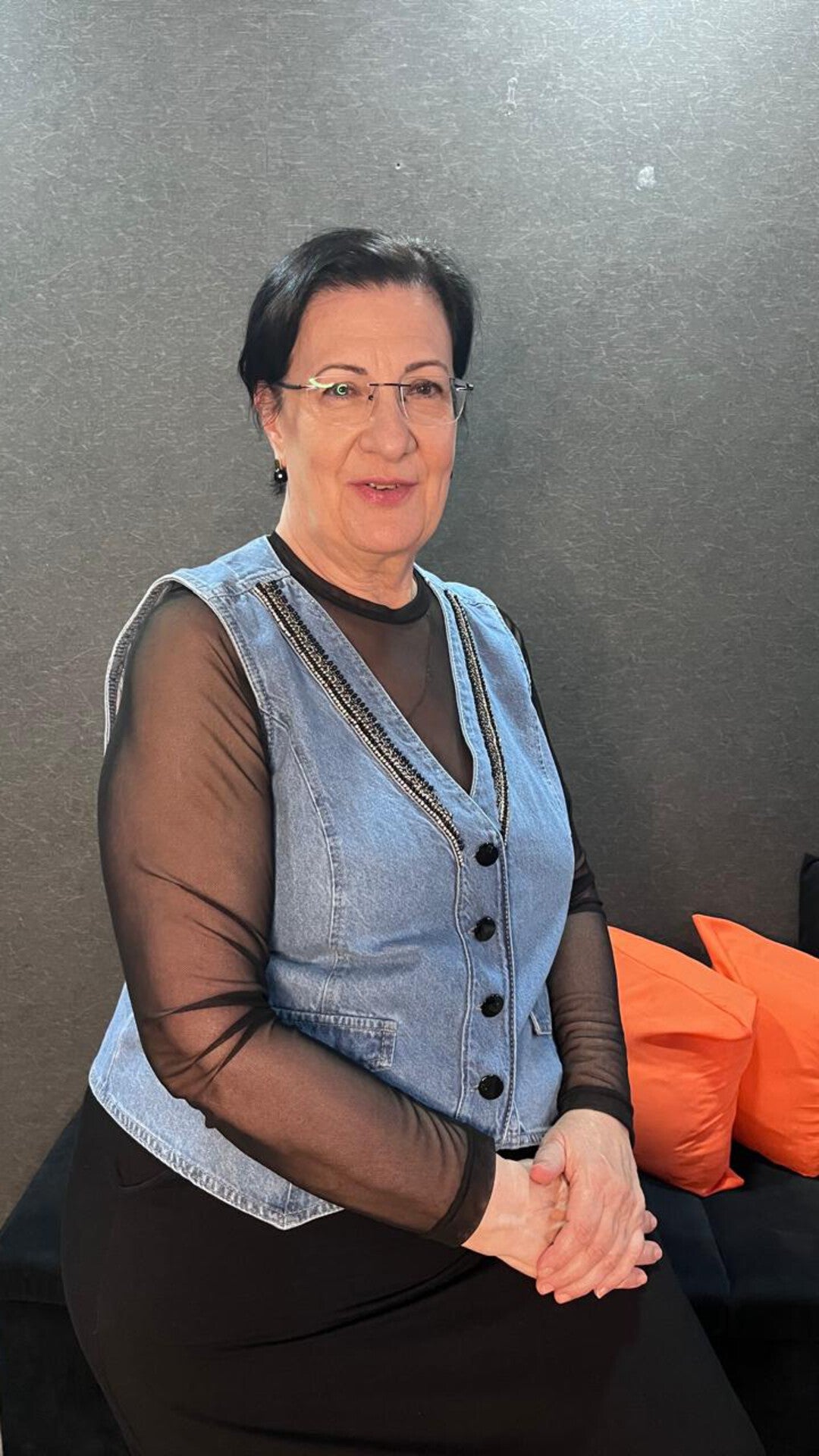 Colete Jeans + Aplicação