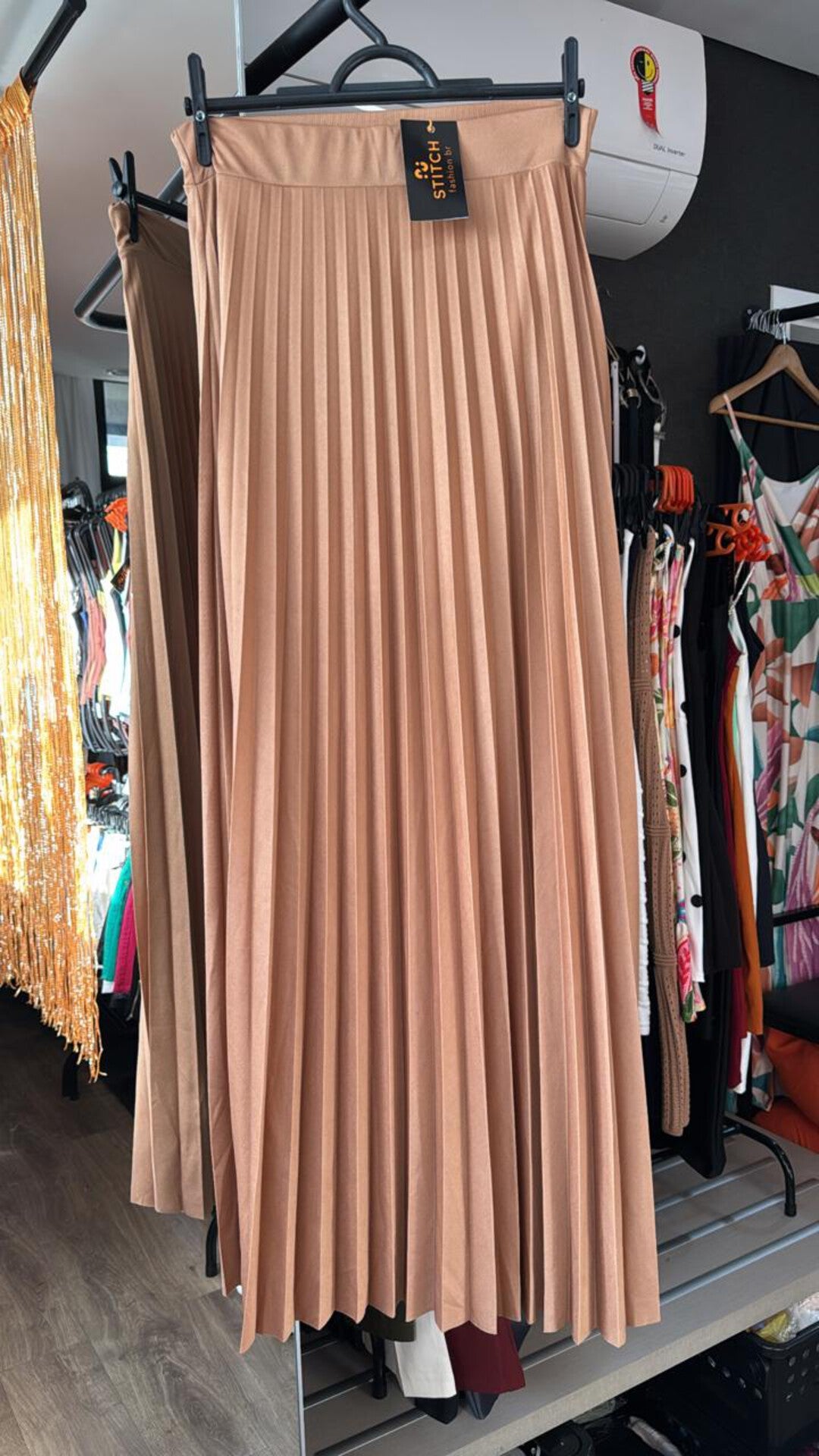 Saia Longa Plissada